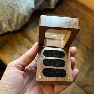 Wooden Ring Box - 3 Ring Holder for Wedding Ceremony